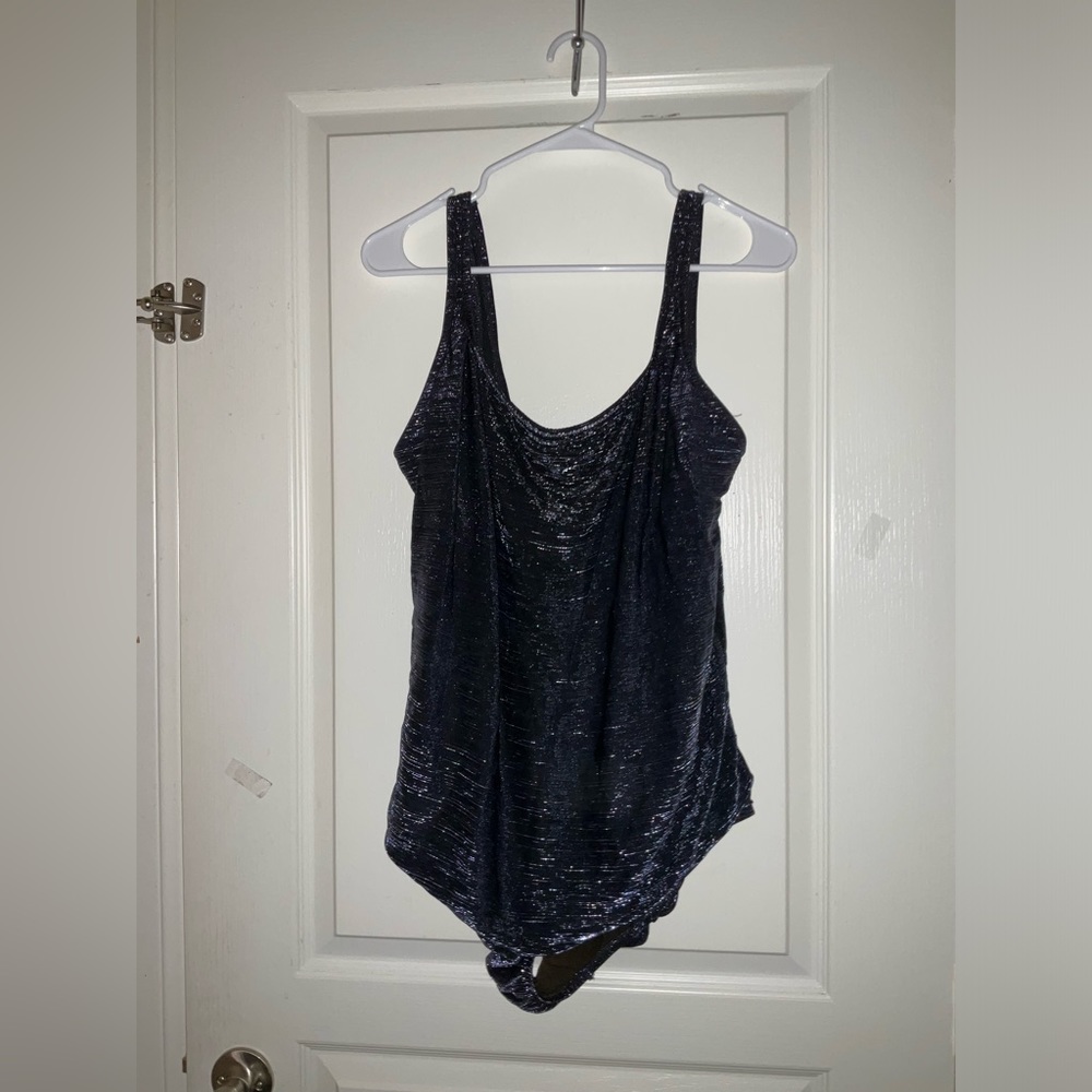 Vintage Sirena II glimmering purple swimsuit